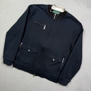 Lauren Ralph‎ Lauren Black Zip Up Pockets jacket